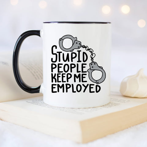 Taza regalo YouNique para profesionales de la ley, duradera.