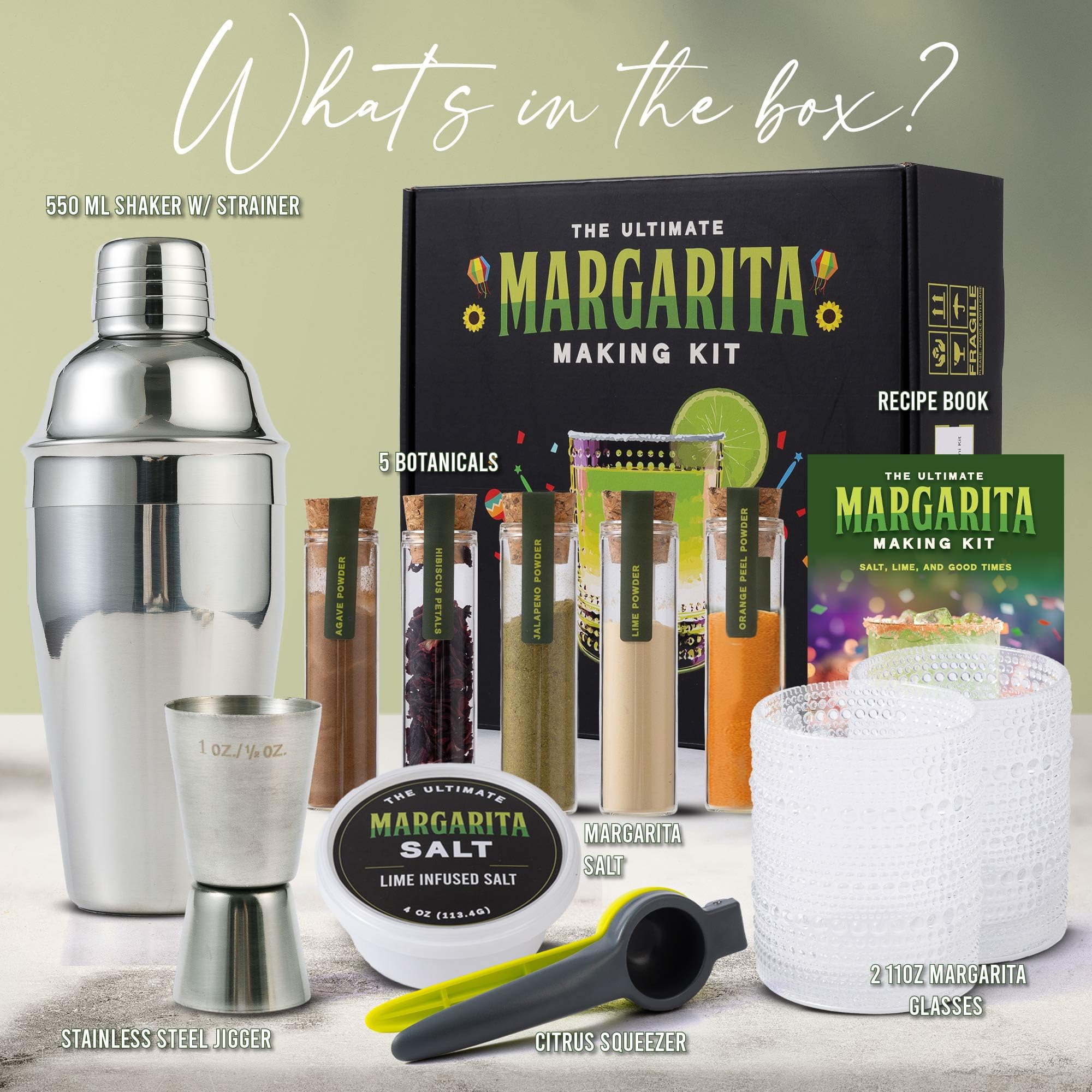 Your Dream Party Shop 5 botánicos, ideal para crear sabor único en margaritas.
