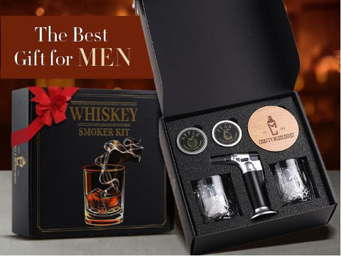Caja-regalo Your Dream Party Shop lista para regalar un kit de whisky