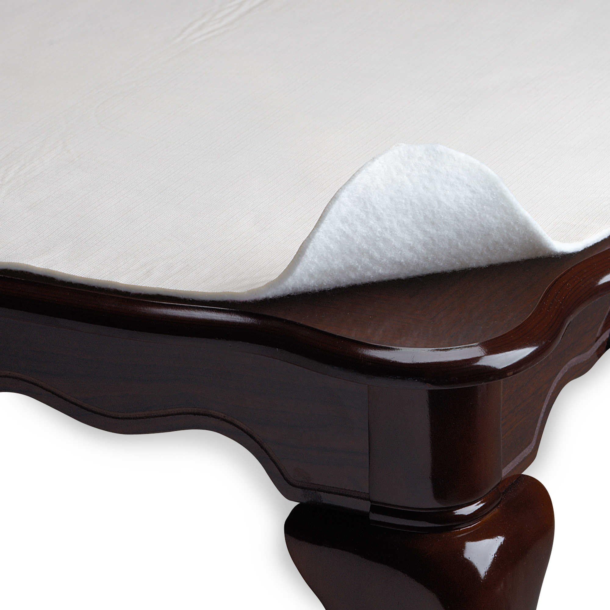 Yourtablecloth dorso-flannel 52x70 blanco ofrece acolchado suave y respaldo de franela
