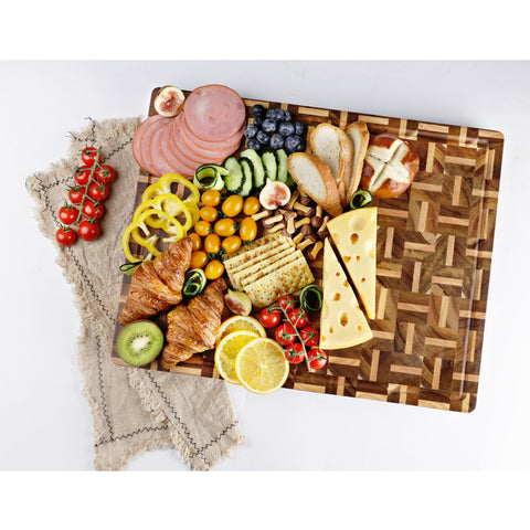 YOUSUNLONG tabla reversible de dos caras, perfecta para quesos y presentaciones gourmet
