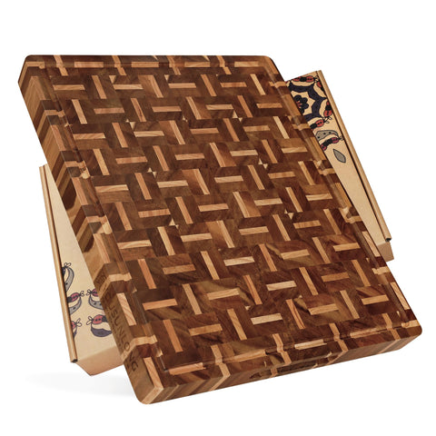 YOUSUNLONG tabla de cortar con veta final 20x16, ideal para piezas grandes de carne