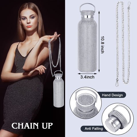 Youyole botella decorativa de diamantes añade glamour a eventos.