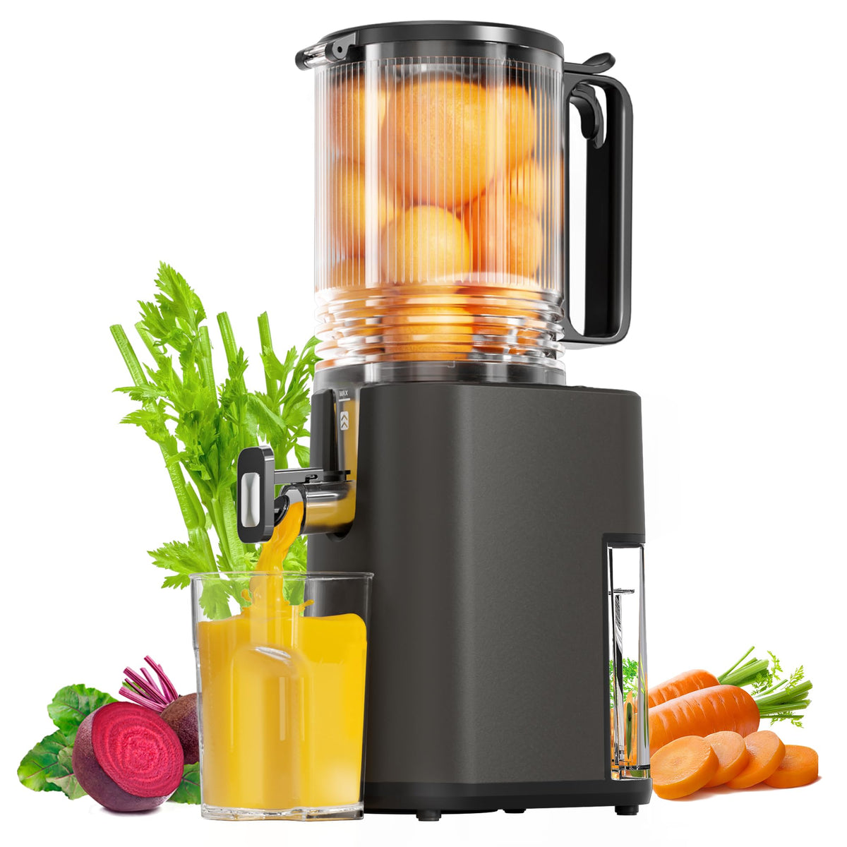 YOYDS extractor de zumos con boca de alimentación amplia para fruta entera