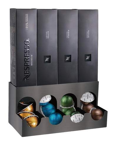Dispensador YQDHYLYH para Nespresso Vertuo con 4 cajas, organización práctica.