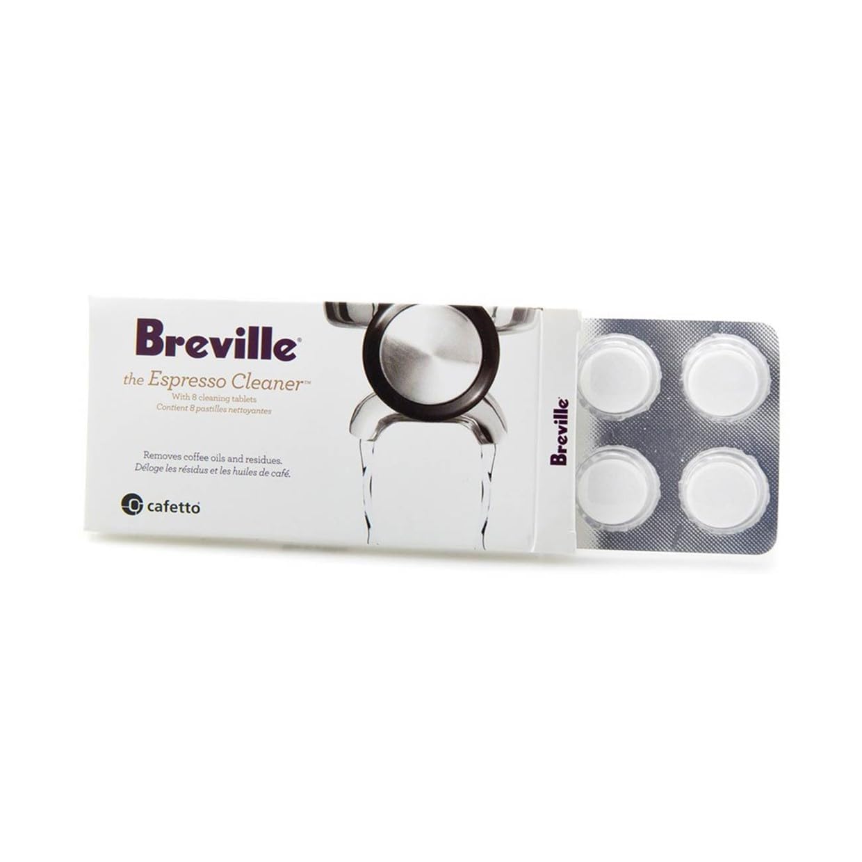 YQXYH tableta de limpieza espresso para Breville BEC250, mejora el sabor y la limpieza.