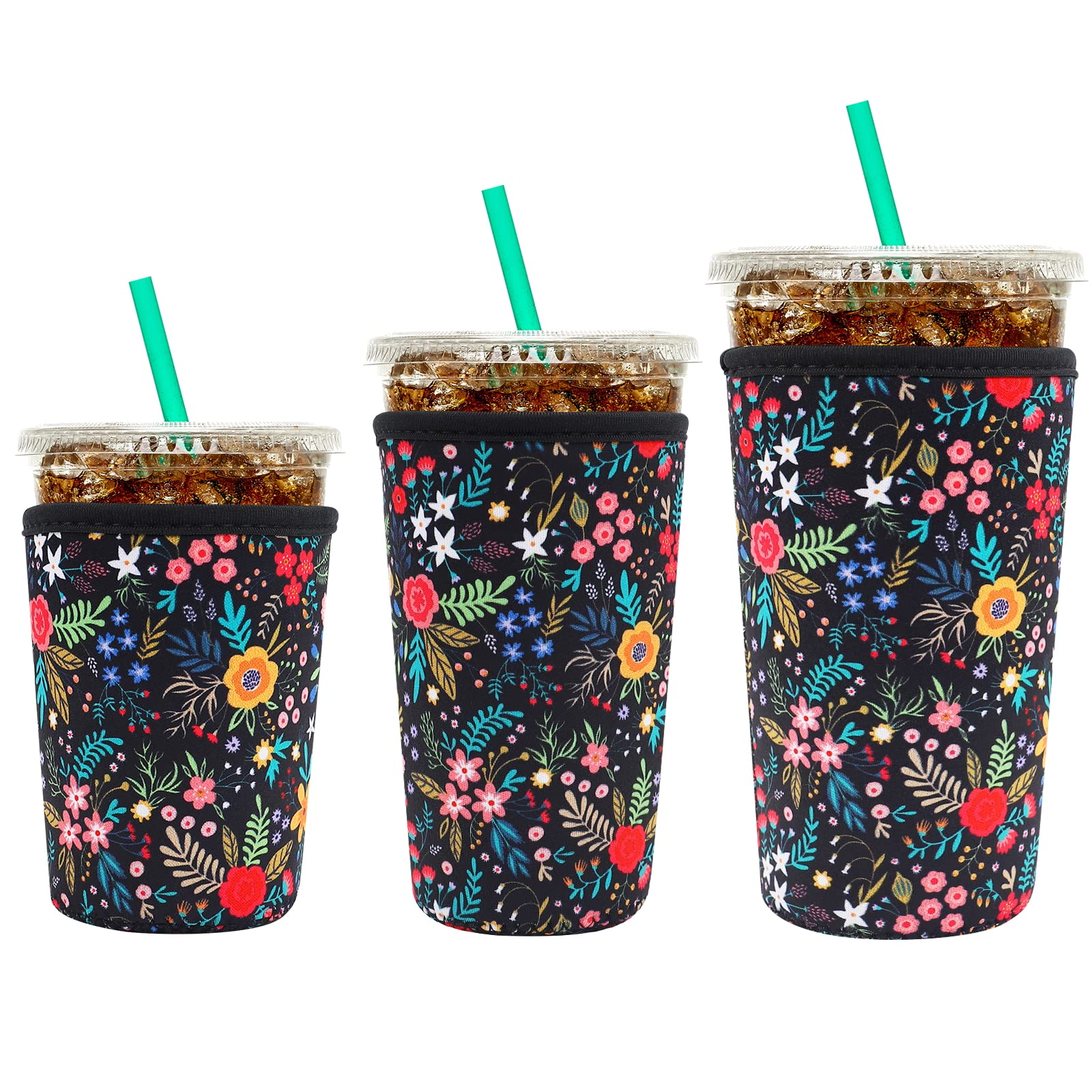 YR funda aislante de neopreno para 16oz, mantiene fría la bebida y seca la mano.