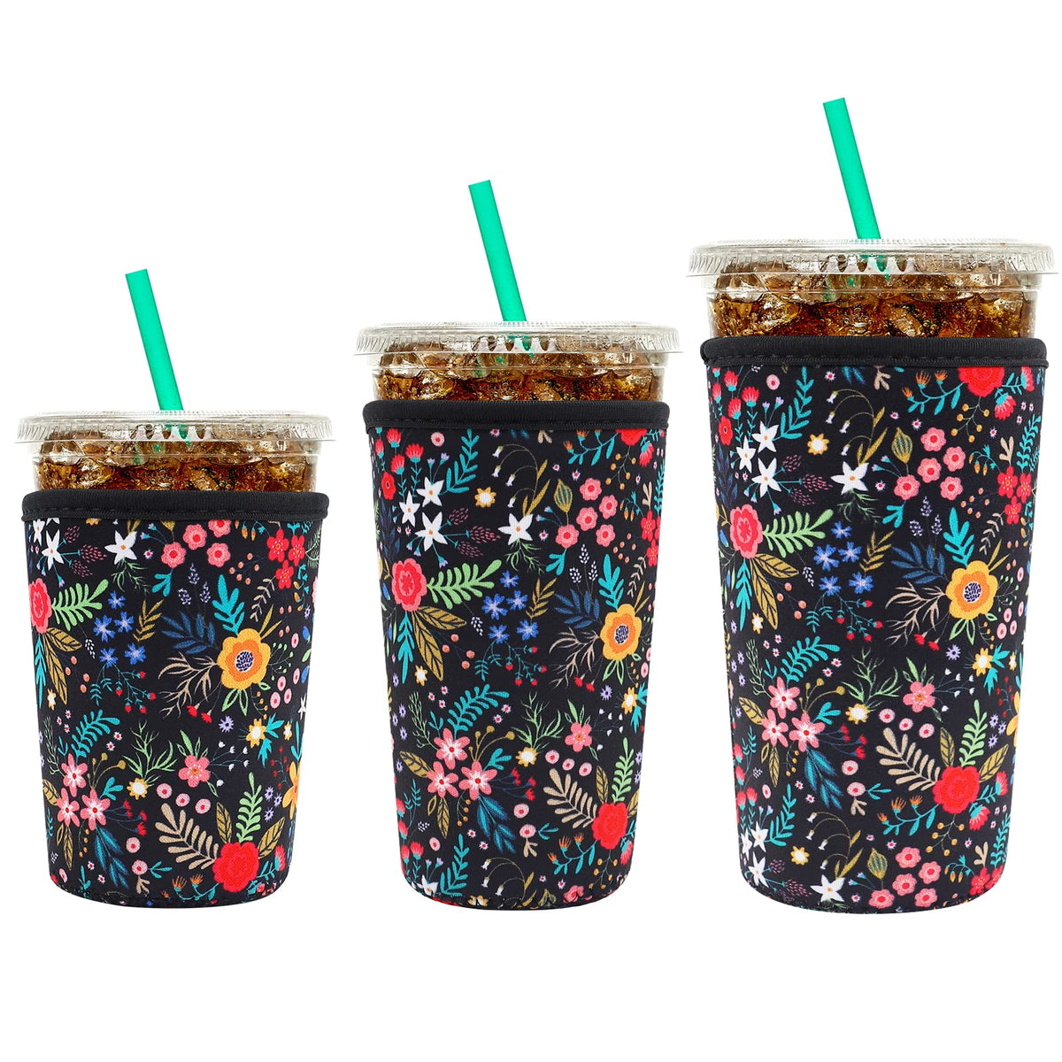 YR funda aislante de neopreno para 16oz, mantiene fría la bebida y seca la mano.