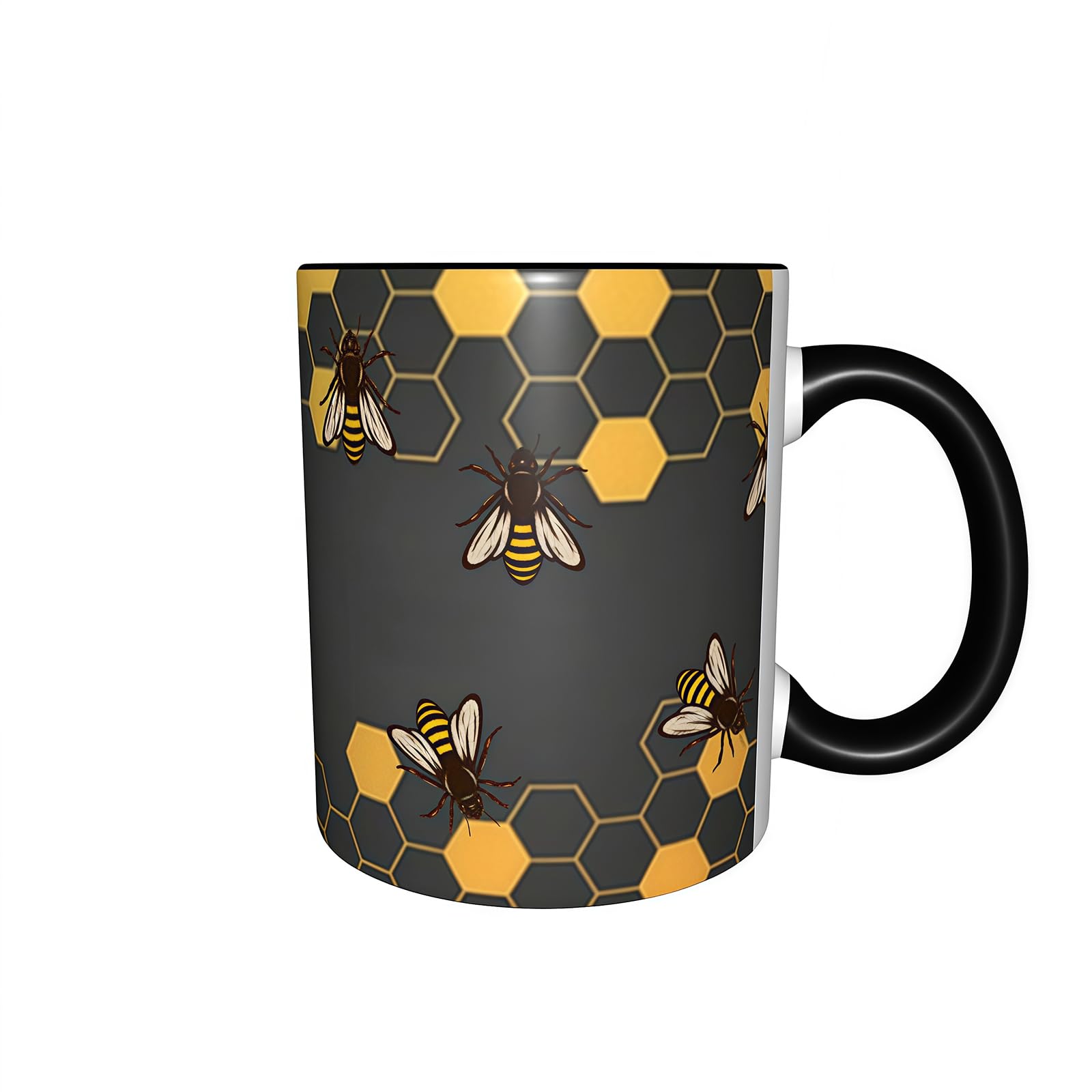 Taza Yrebyou diseño abeja-panales para reuniones y fiestas.