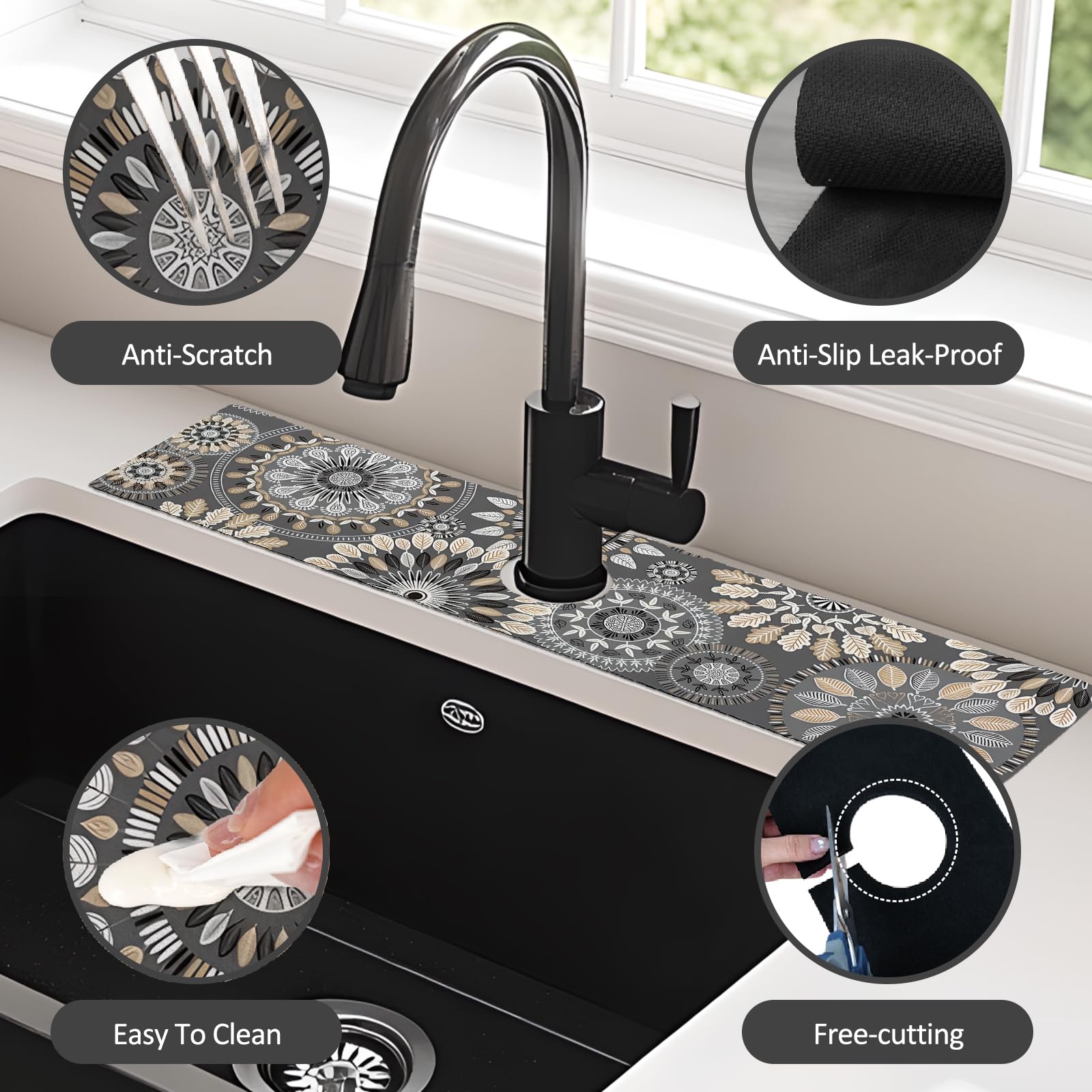 Yrhsnclsdg salpicadera uso múltiple para cocina y baño.
