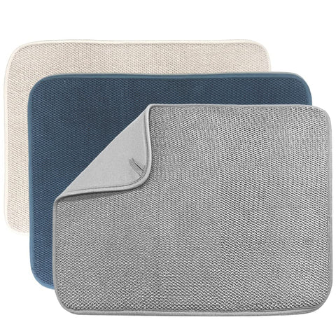 Ysanciuu mat secado de platos beige, alta absorción para vajilla