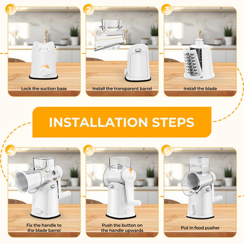 Cuchillas intercambiables de 5 tipos para múltiples tareas en cocina