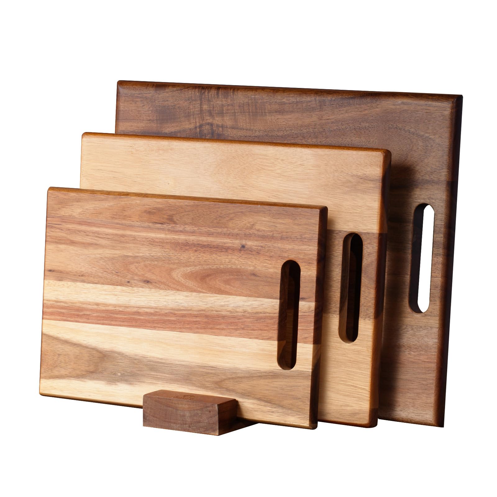 Tabla de corte YSTKC acacia grande, ideal para picar y servir porciones grandes.