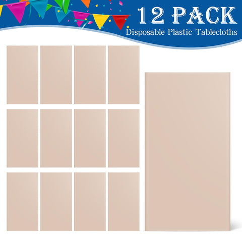 Protección de superficies y limpieza fácil con mantel beige YSYJ