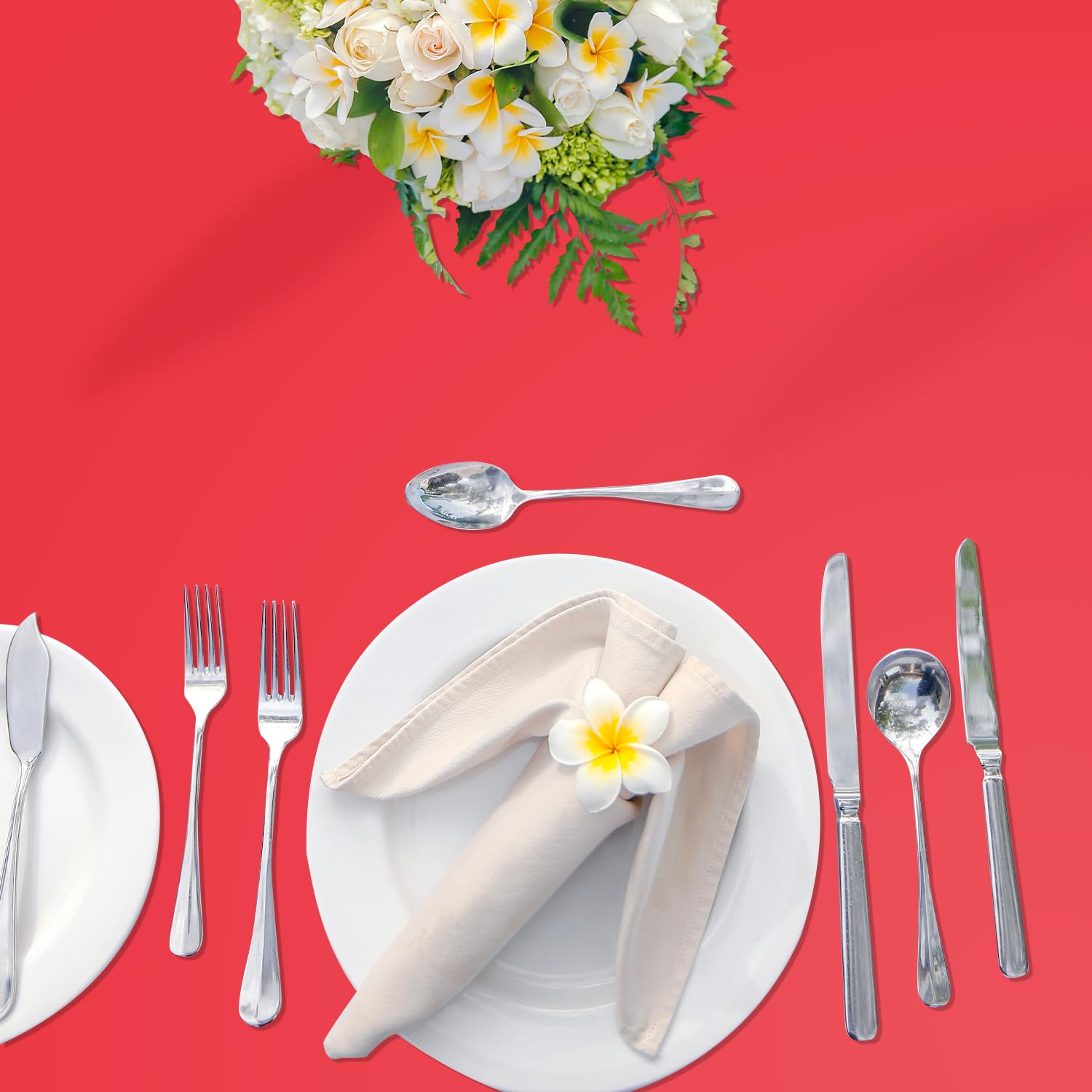 YSYJ mantel plástico ideal para fiestas, protege la mesa y facilita la limpieza.