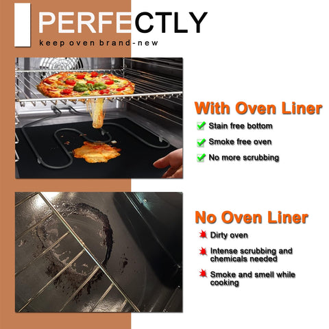 Forro multifuncional para horno YTFGGY, recubrimiento de parrilla
