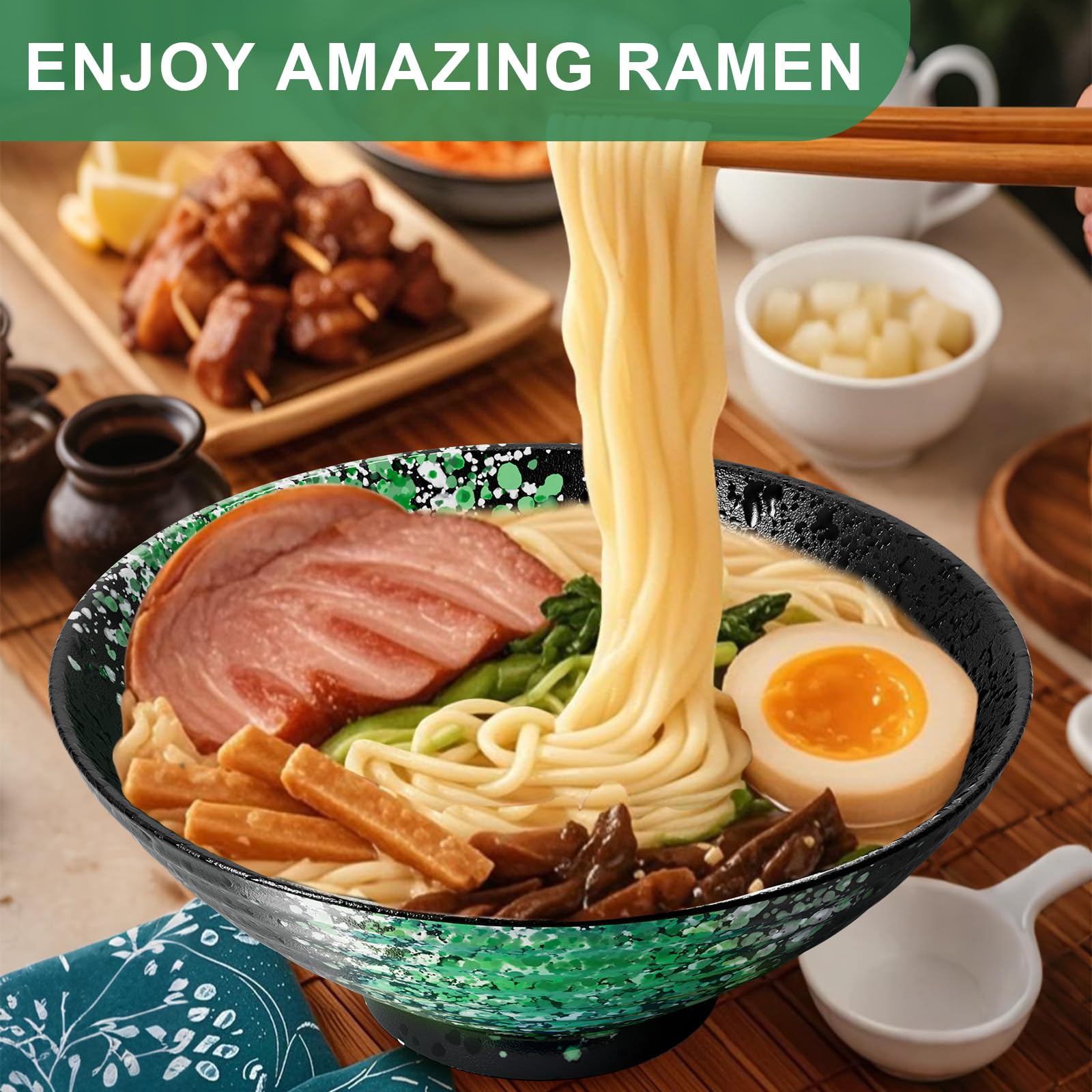 YTLEMON palillos de madera incluidos para ramen auténtico