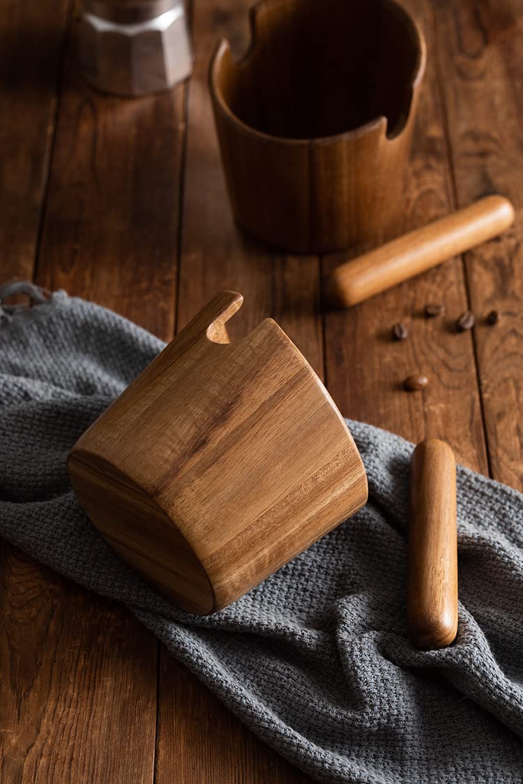 Dimensiones de 5 pulgadas del cubo posos Ytnjzl espresso.