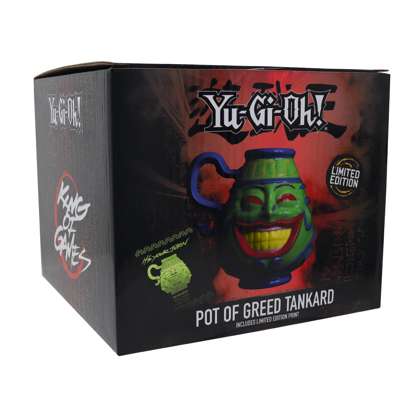 Pot of Greed carta numerada con lámina verde incluida.