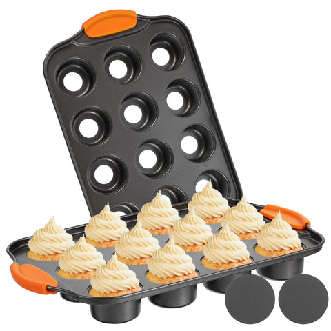 Moldes Yuanan mini cheesecake con base desmontable para desmoldar fácil
