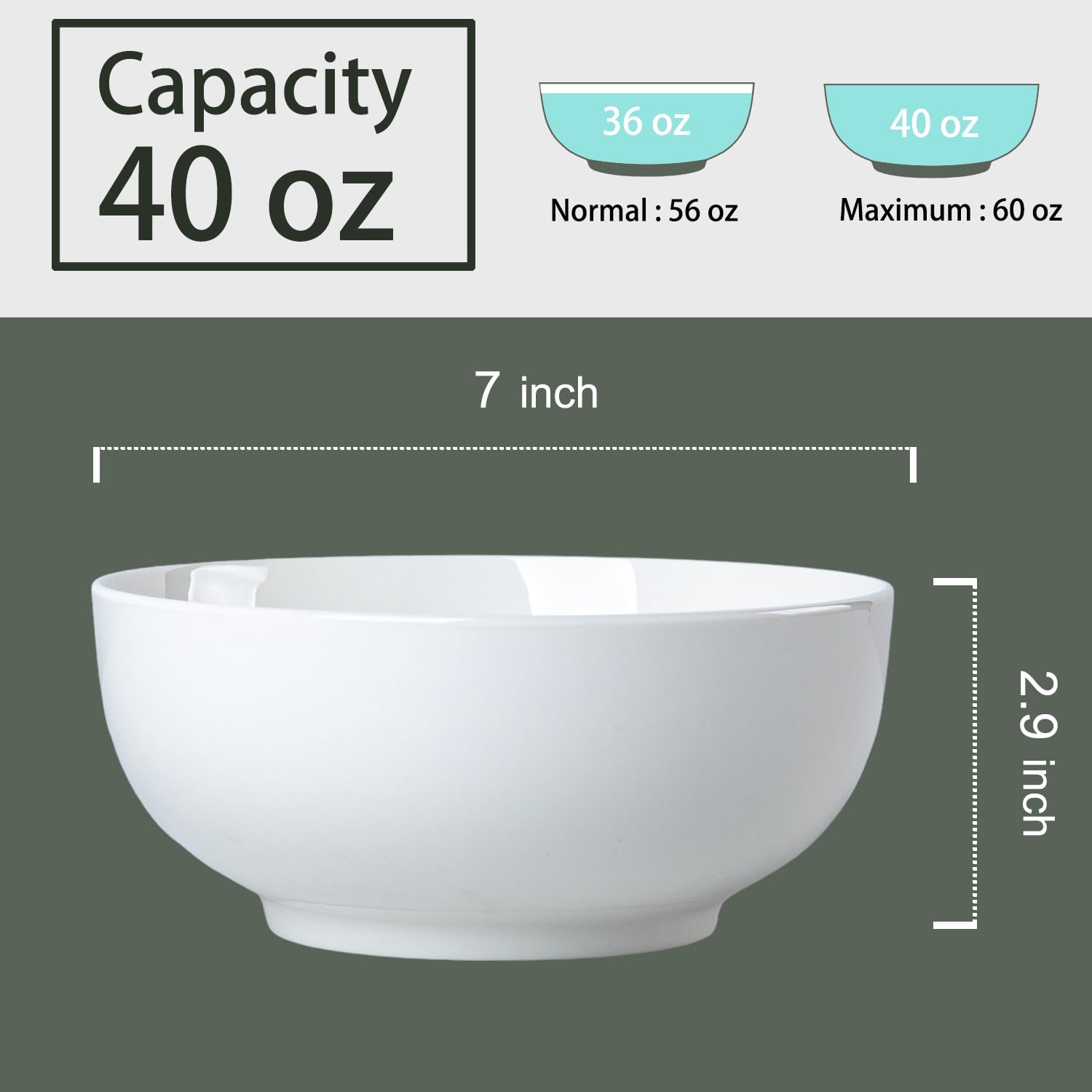 Ramen Yuanlity en tazón cerámico blanco, diseño práctico