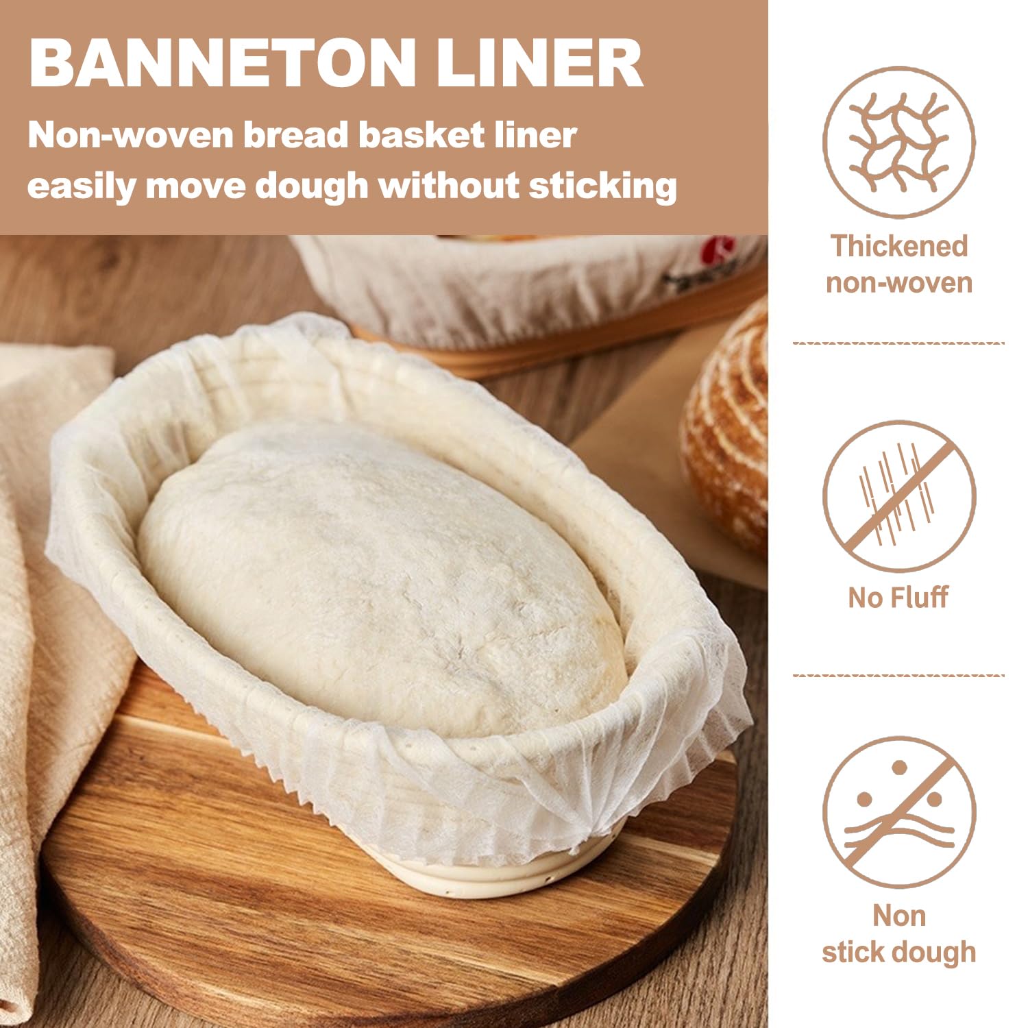 Libre de BPA: Yuanshao liner, seguridad alimentaria para masa.