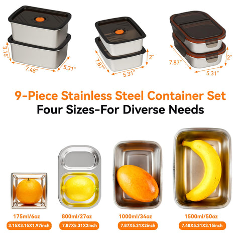 Recipientes de 27oz de acero inoxidable YUANYE, ligeros y duraderos para llevar