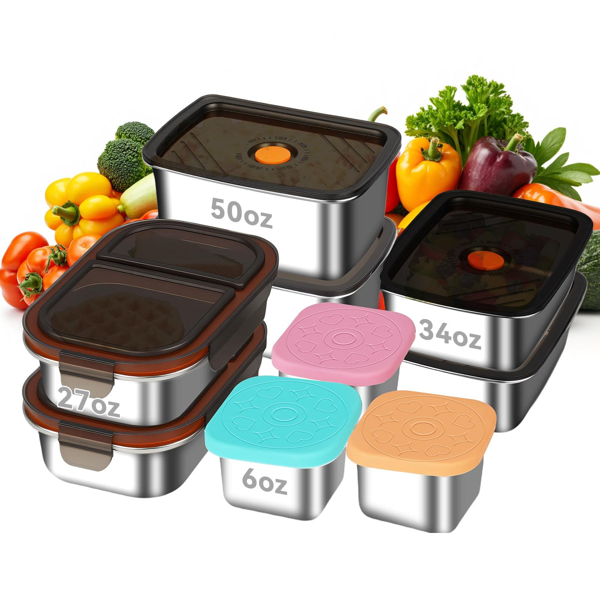 Recipientes de acero inoxidable 50oz de YUANYE para comidas preparadas y almacenamiento seguro