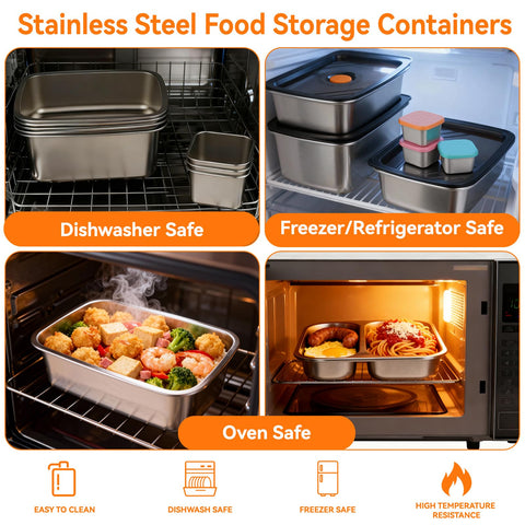 Recipientes de 6oz de acero inoxidable YUANYE, ideales para snacks y porciones pequeñas