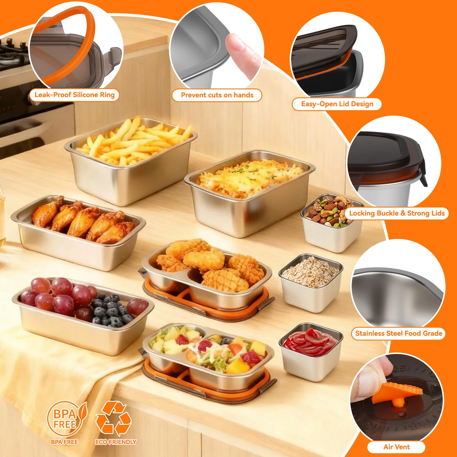 Diseño apilable de YUANYE para ahorrar espacio en la cocina