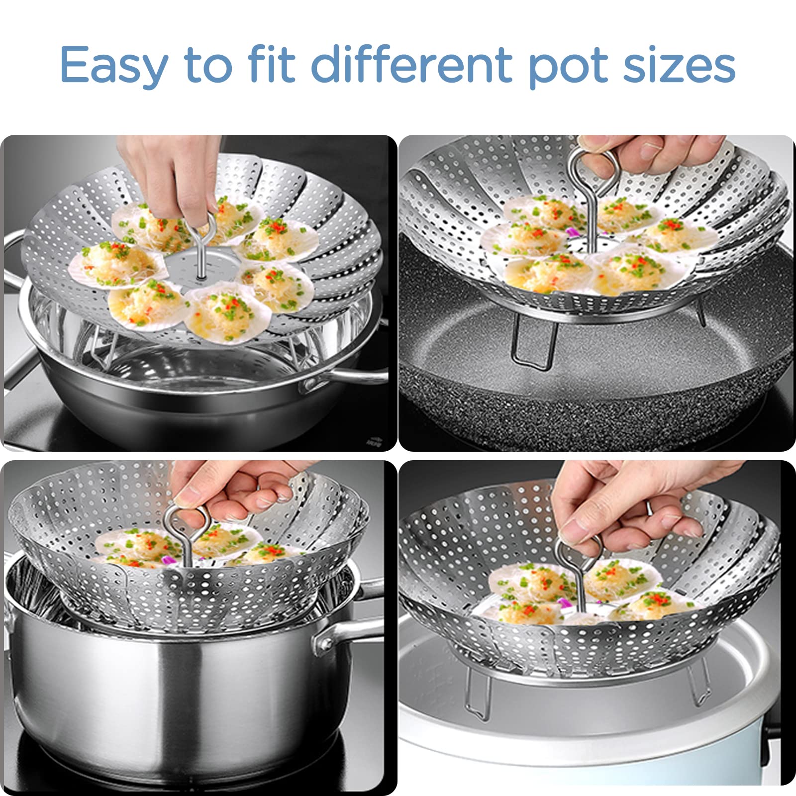 Pinzas de cocina de 7,3 pulgadas de Yubng para manipular alimentos con seguridad.