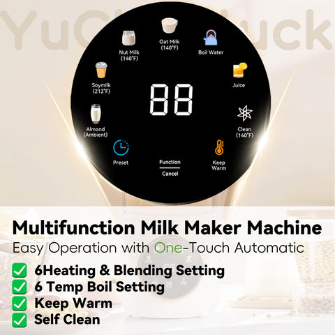 Función de auto-limpieza de YUCHANLUCK simplifica la higiene tras cada preparación