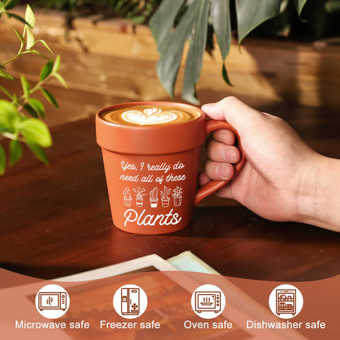 Taza cerámica de 11 onzas de YUEYUQIU para café o té.