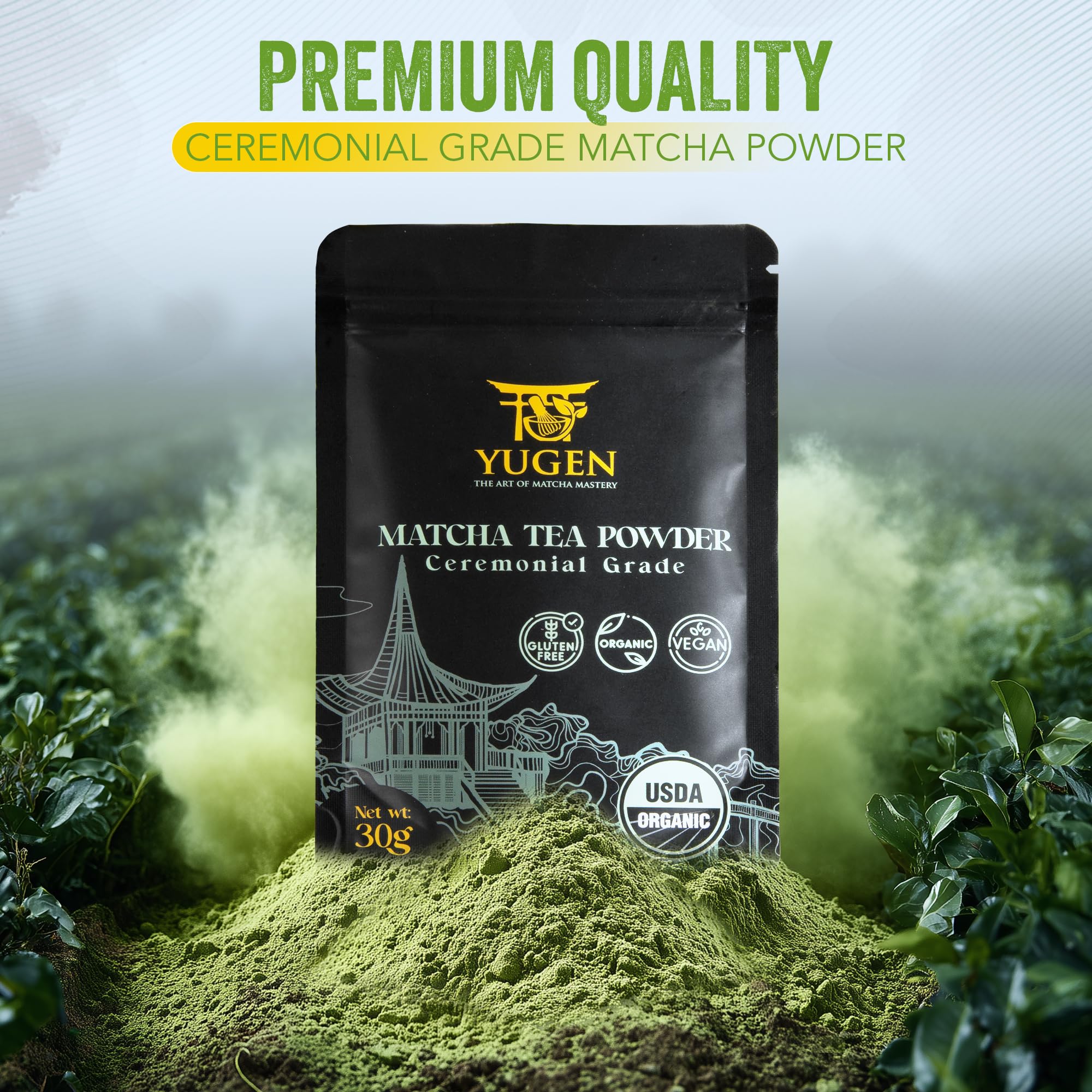 YUGEN MATCHA batidor de bambú, batidor tradicional que crea espuma cremosa