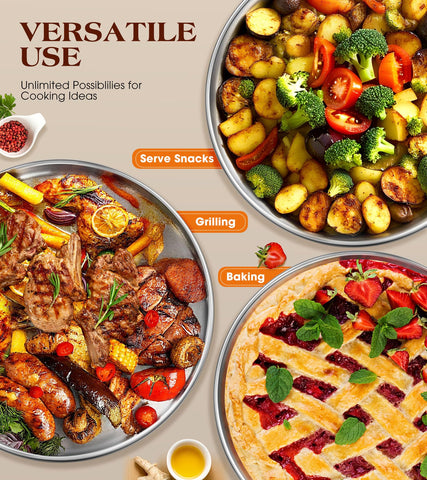 Versátil bandeja Yuiicaov para hornear panecillos, verduras y galletas.