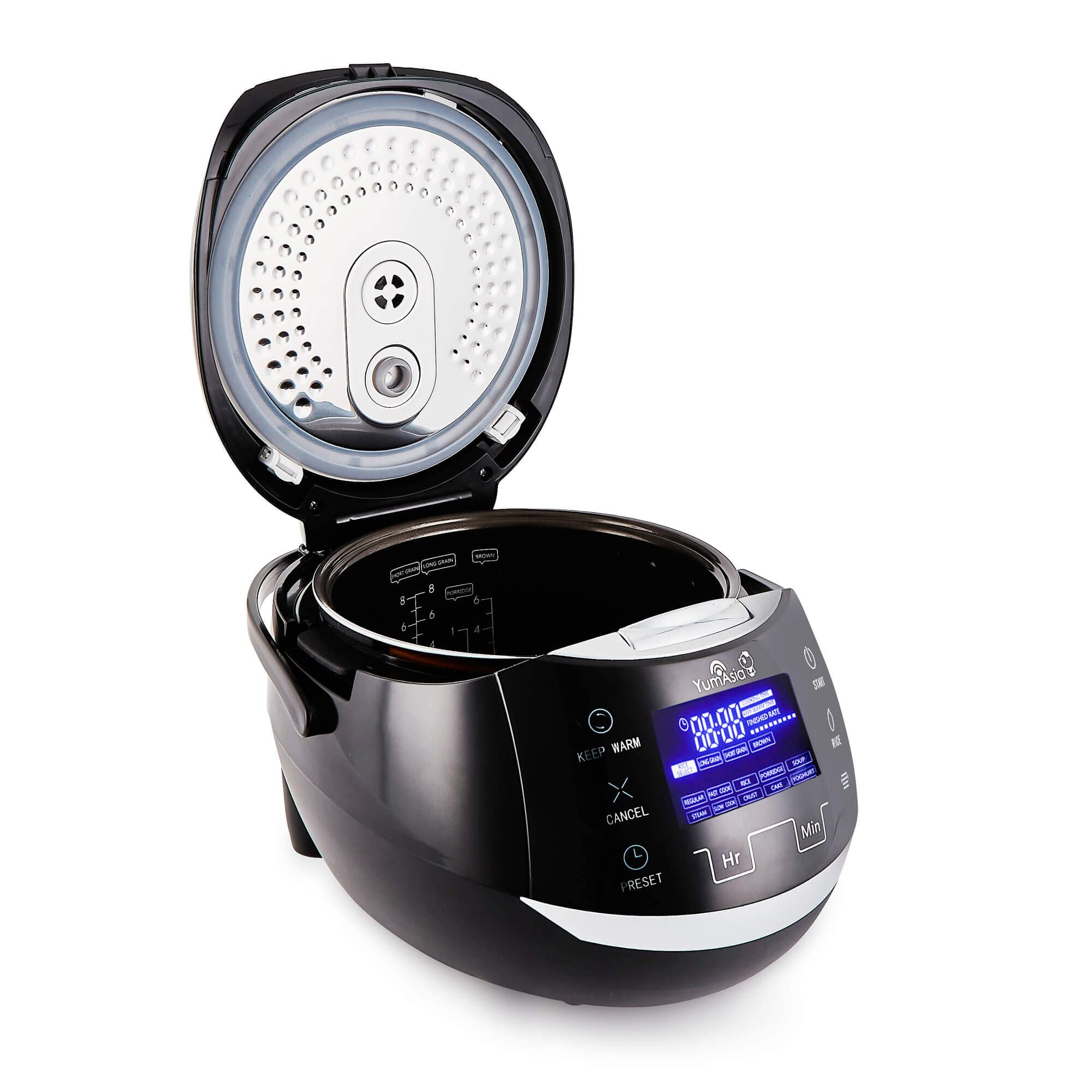 Accesorios incluidos: cesta de vapor y espátula de arroz.