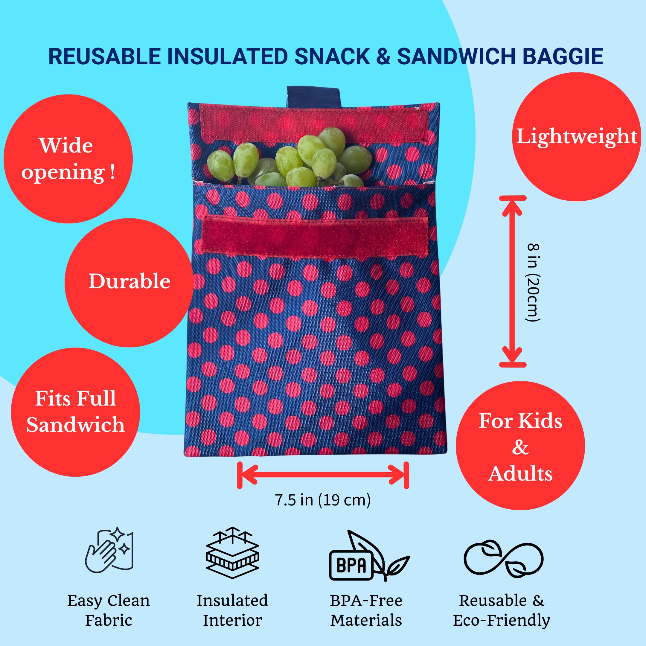 bolsa Yumbox de materiales seguros, libre de BPA y PVC