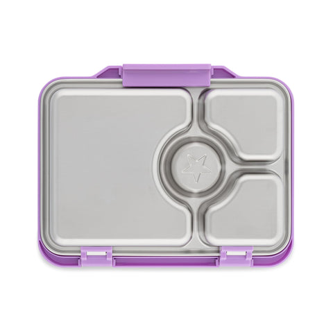 Yumbox Prêt color lavanda, apariencia elegante para la mesa.
