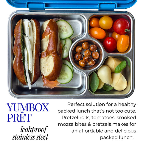 Yumbox Prêt, tamaño compacto ideal para bolsos escolares