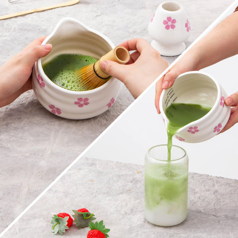 YumiPLUS set ceremonial en uso para ritual de matcha