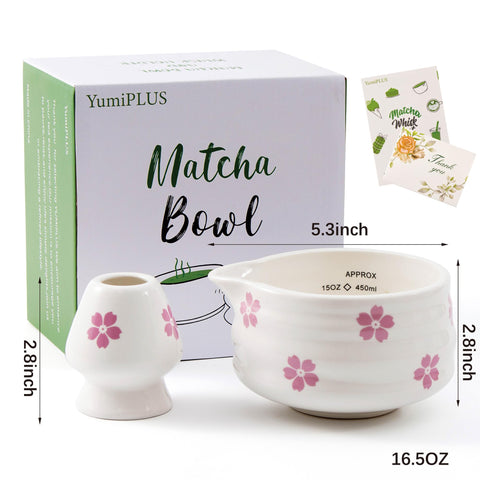 YumiPLUS tazón Sakura, detalle floral que realza la experiencia del té.
