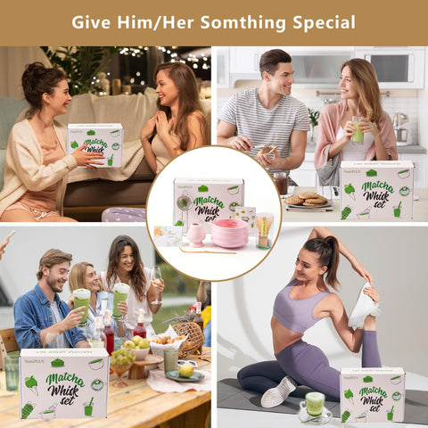 YumiPLUS conjunto regalo rosa, experiencia de té elegante y versátil.