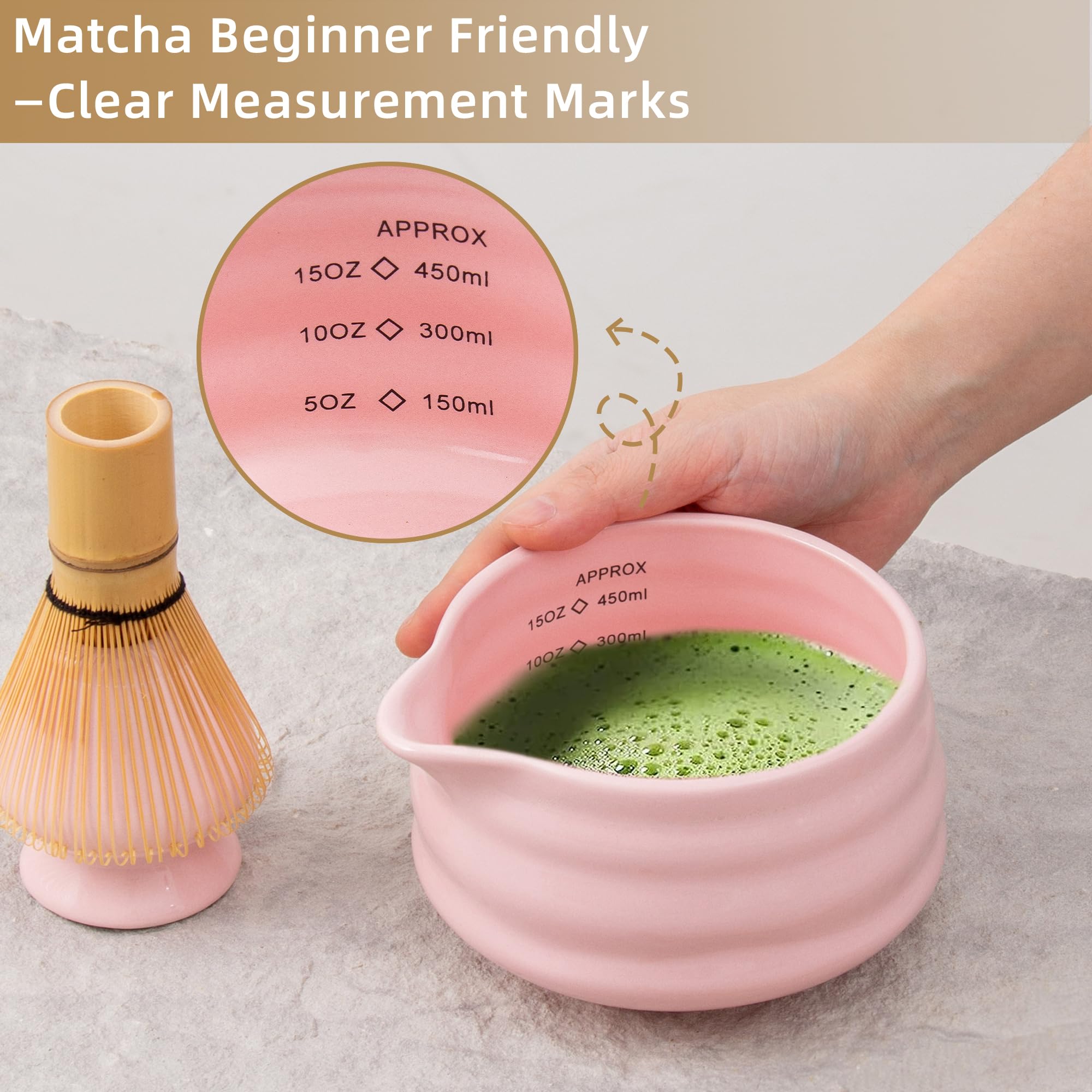 YumiPLUS tamiz de acero inoxidable filtra el matcha sin grumos para textura sedosa.