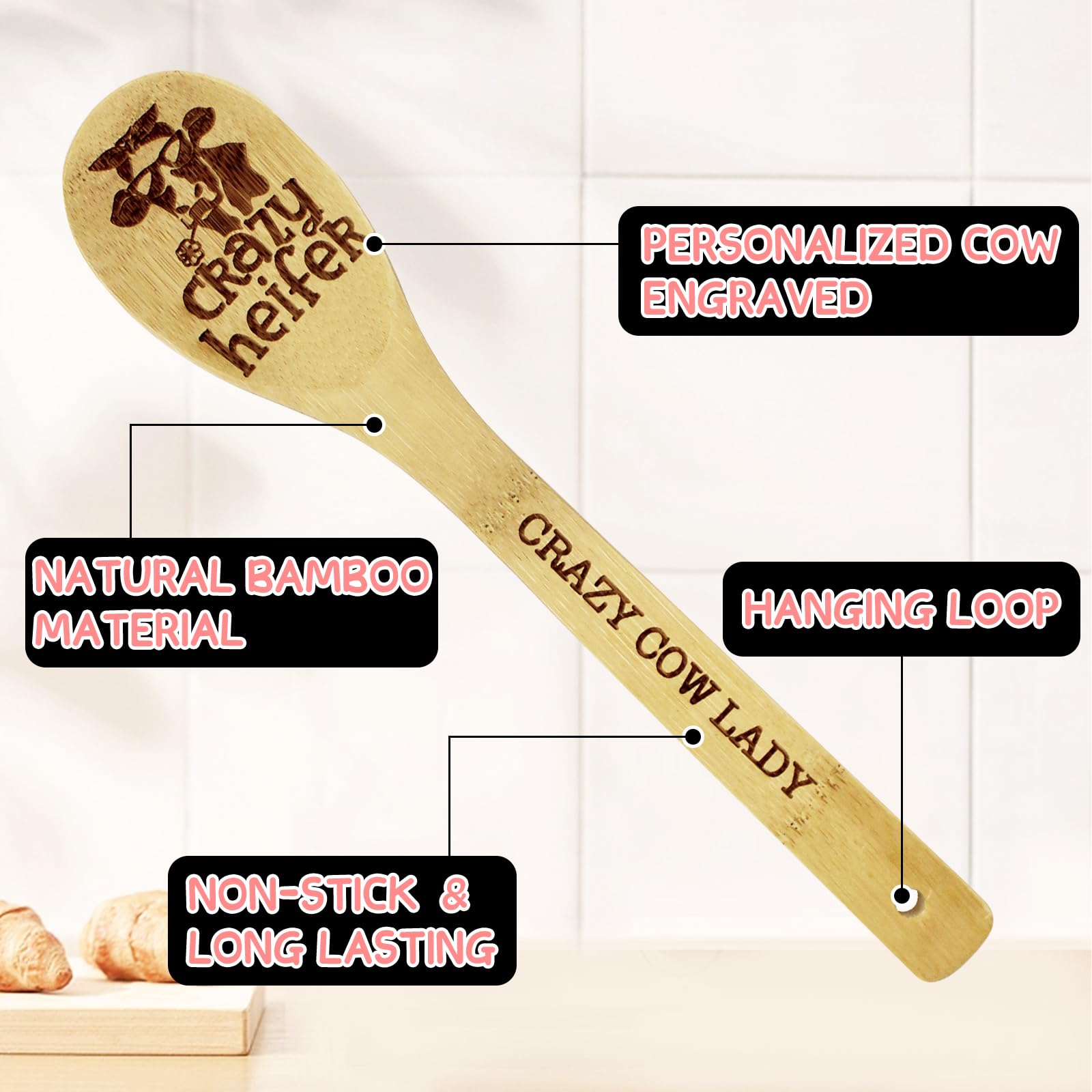 YUMOONI regalo-mujeres-vaca-cocina, idea divertida para celebrar.