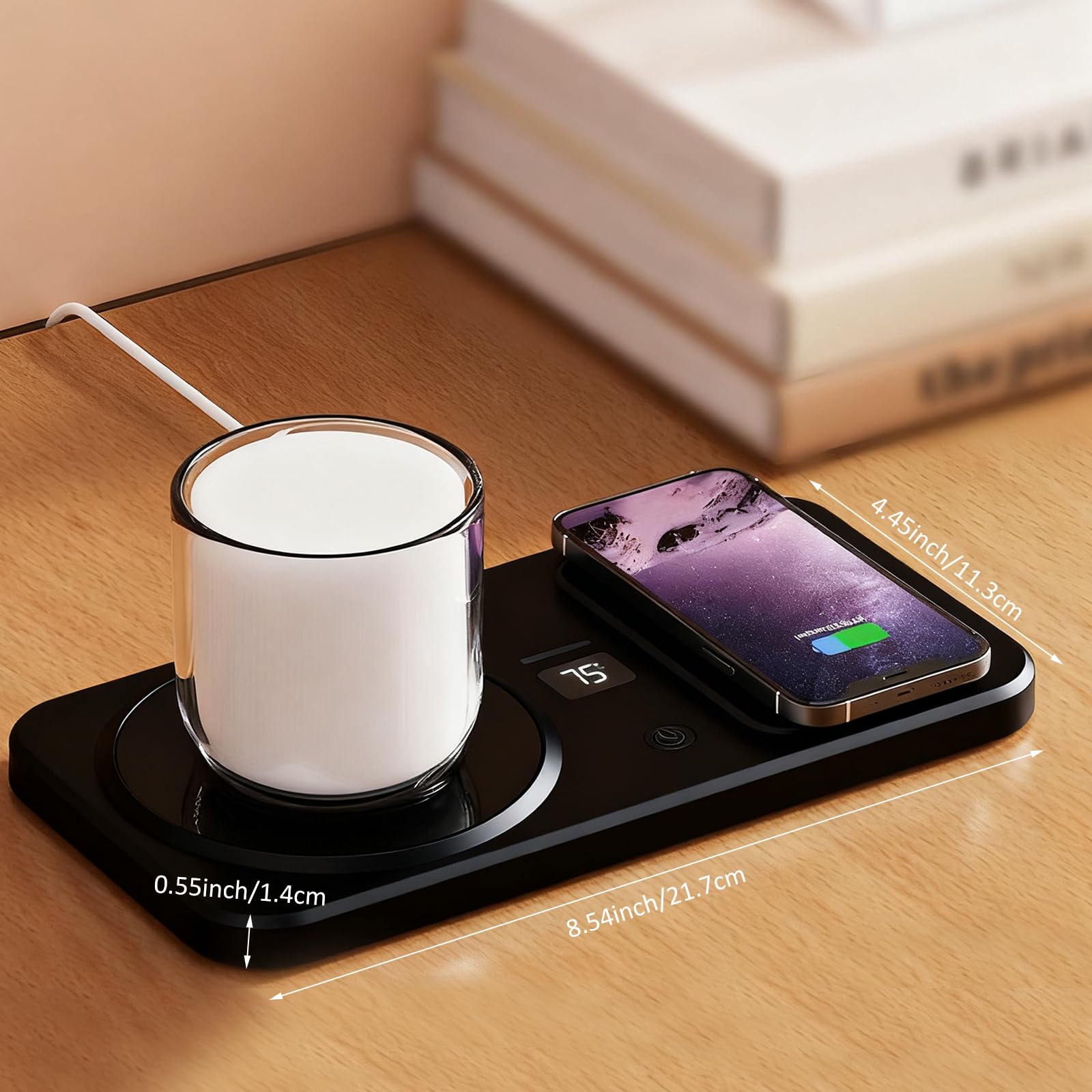 YumSur Uso Oficina Hogar Viajes, ideal para mantener bebidas tibias en cualquier escenario.