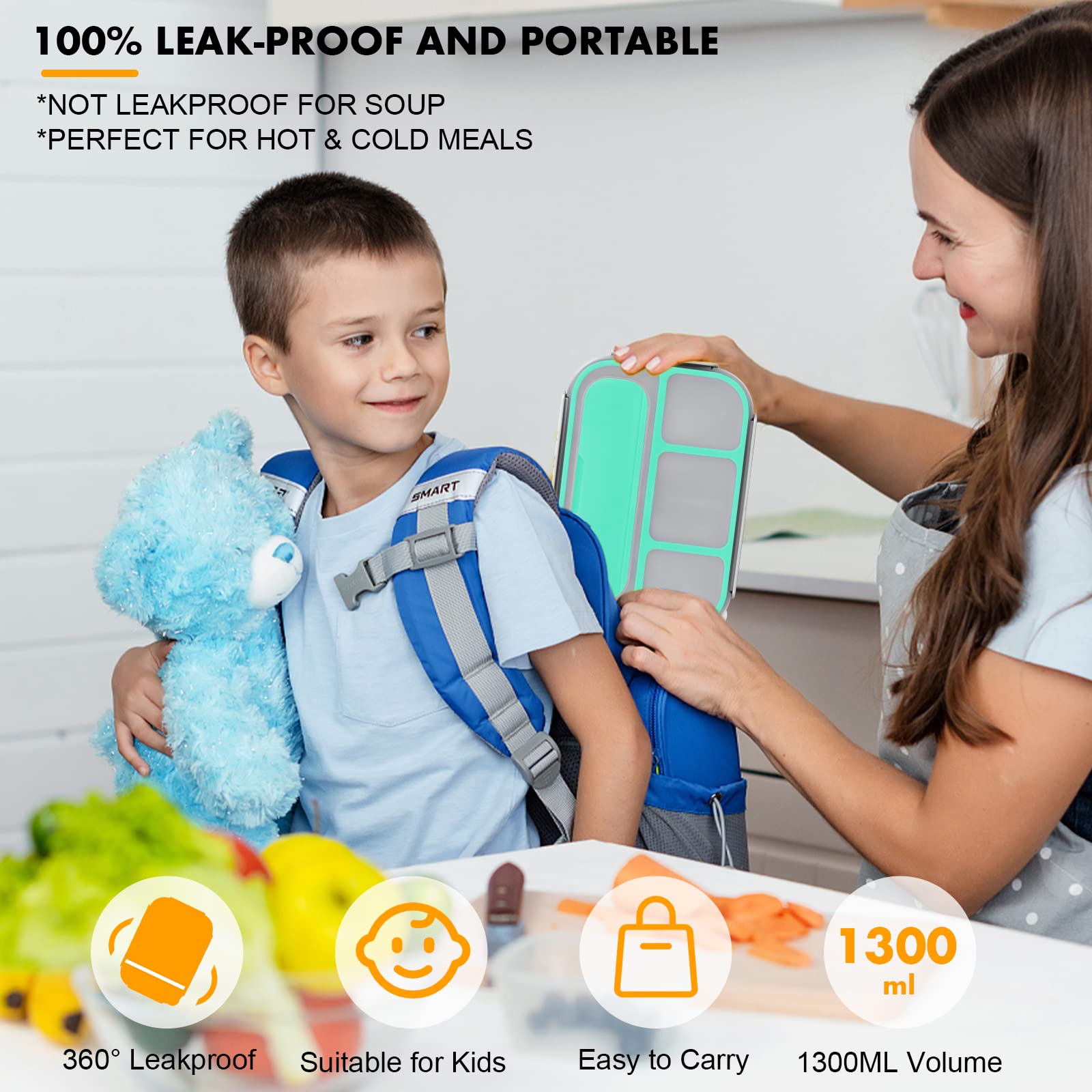Yumuk Bento 4 compartimentos ayuda a controlar porciones y evitar mezclas de sabores.
