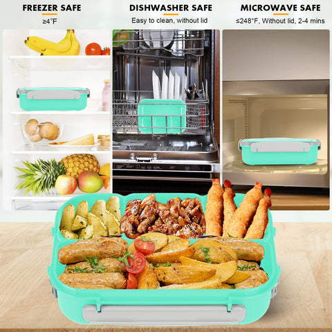 Yumuk Bento apto para microondas y lavavajillas, retiro de la tapa recomendado.