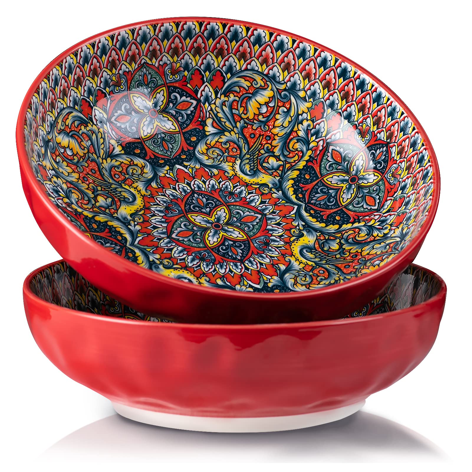 Cuenco grande de porcelana YUN TAO de 10 pulgadas, ideal para ensaladas y pastas