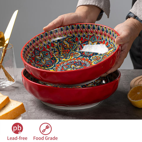 Usos versátiles de cuencos YUN TAO para ensaladas, pastas y postres