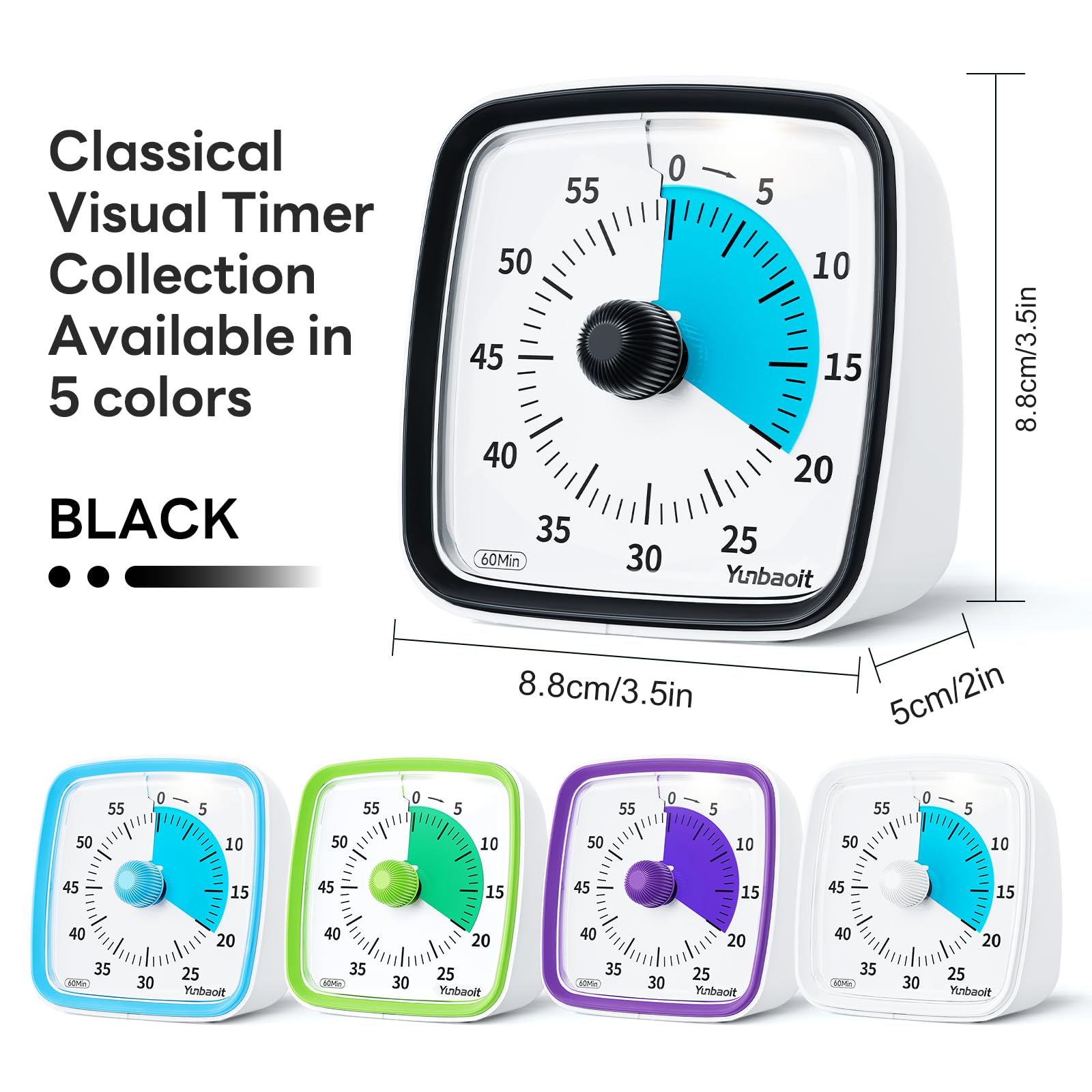 Yunbaoit temporizador con alarma en tres modos para entornos.